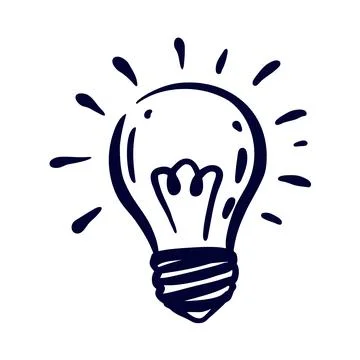Creative Light Bulb Illustration Symbolizing Bright Ideas Stock Photos