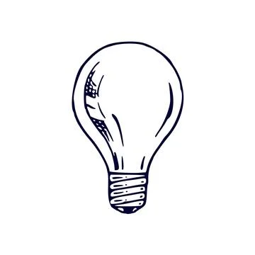 Creative Light Bulb Illustration Symbolizing Bright Ideas Stock Photos