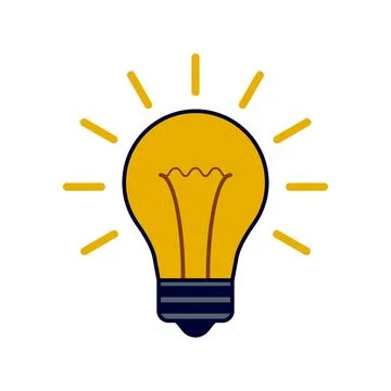 Creative Light Bulb Illustration Symbolizing Bright Ideas Stock Photos
