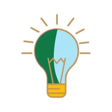 Creative Light Bulb Illustration Symbolizing Bright Ideas Stock Photos