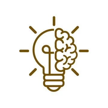Creative Light Bulb Illustration Symbolizing Bright Ideas Stock Photos