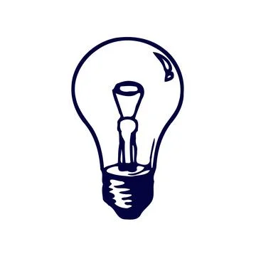 Creative Light Bulb Illustration Symbolizing Bright Ideas Stock Photos