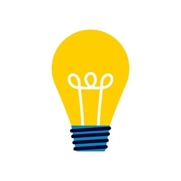 Creative Light Bulb Illustration Symbolizing Bright Ideas Stock Photos