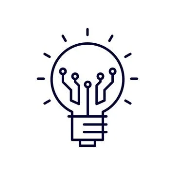 Creative Light Bulb Illustration Symbolizing Bright Ideas Stock Photos