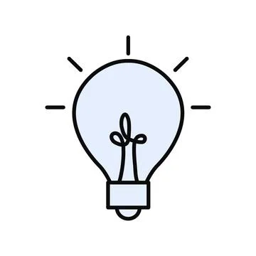 Creative Light Bulb Illustration Symbolizing Bright Ideas Stock Photos