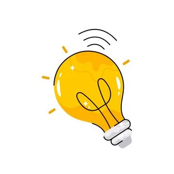 Creative Light Bulb Illustration Symbolizing Bright Ideas Stock Photos