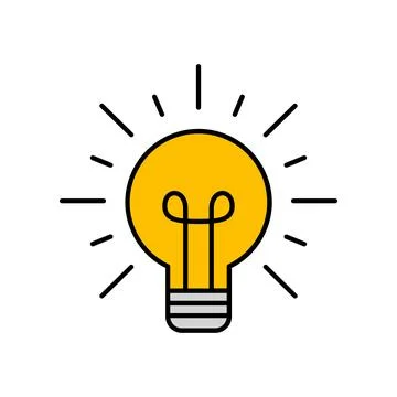 Creative Light Bulb Illustration Symbolizing Bright Ideas Stock Photos