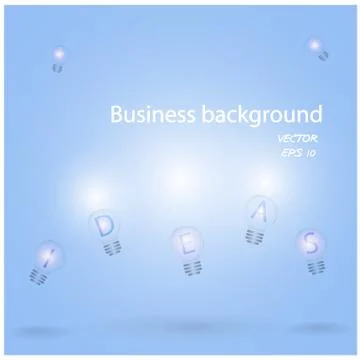 Creative light bulb template Stock Illustration