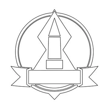 Creative Light House Badge Logo Line Art Icon Nautical Maritime Beacon Embl.. Stock Illustration