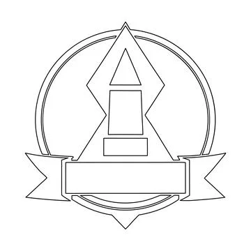 Creative Light House Badge Logo Line Art Icon Nautical Maritime Beacon Embl.. Stock Illustration