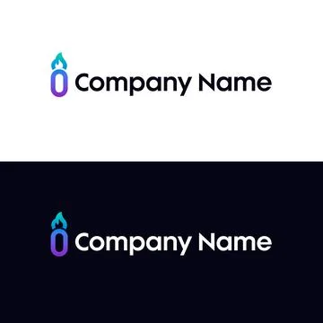 Creative light idea logo,flat design.Concept of ideas inspiration, innovation Stock Illustration