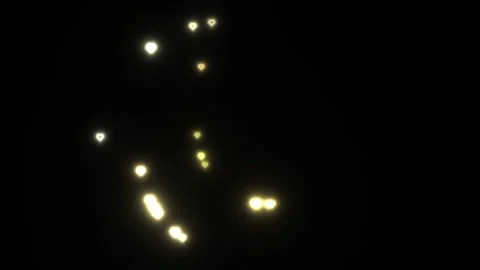 Creative light particles moving in a dark space Stock Footage 338290722