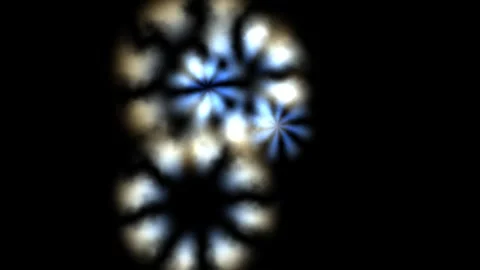 Creative light patterns form in dark space Stock Footage 338232088