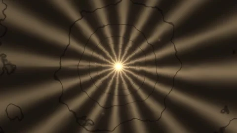 Creative light rays shining from a center point in dark Stock Footage 338354476
