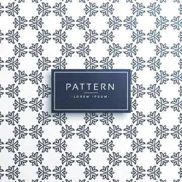 Creative line flower pattern background Illustrazione stock