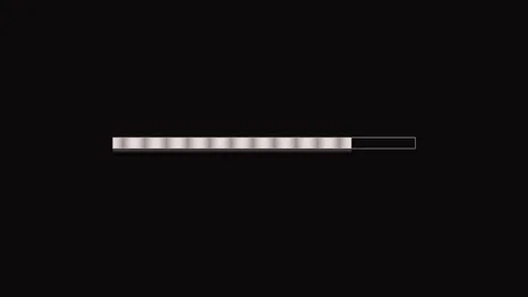 Creative loading bar design for video creators in modern style and format Stock Footage 325318996