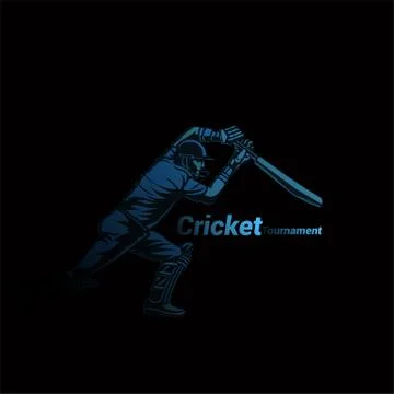 Creative logo of cricket vector illustration Stock Illustration