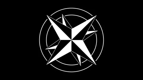 A creative logo design concept featuring a striking star symbol Video stock 327912283