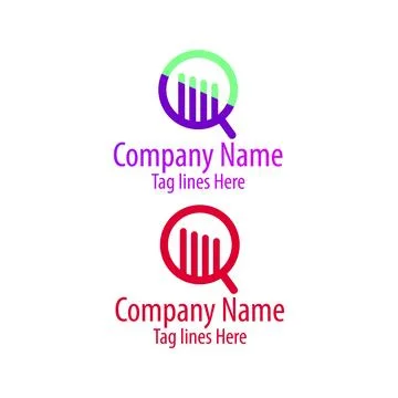 Creative logo design emphasizing analytics and growth through clean visuals Stock Illustration