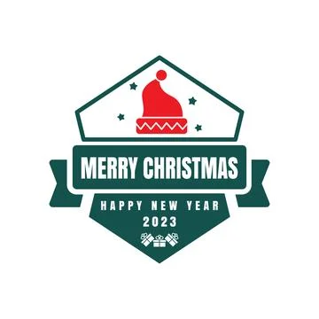 Creative logo Merry Christmas. Stock-Illustration