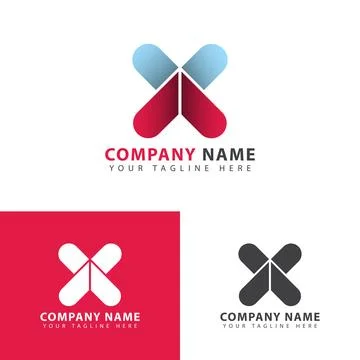 Creative Logo X Letter design Stock Illustration