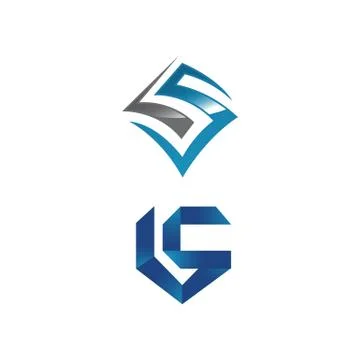 Creative LS Letter logo design vector graphic concept illustrations Stock Illustration