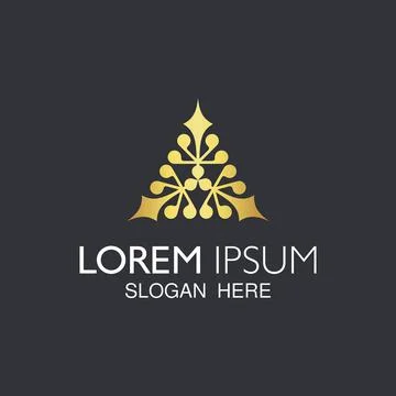 Creative luxurious logo design Stock Illustration