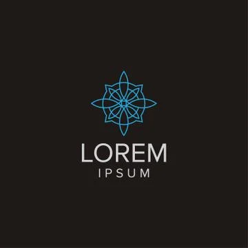 Creative luxury  Decoration Logo concept design templates Stock Illustration
