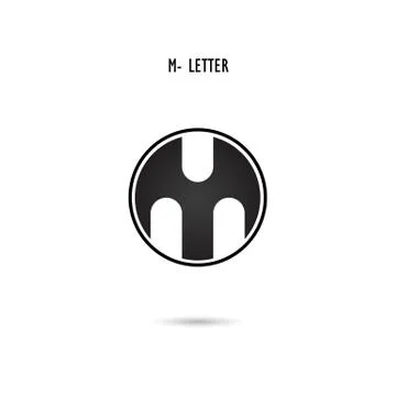 Creative M-letter icon abstract logo design.M-alphabet symbol.Corporate busin Stock Illustration