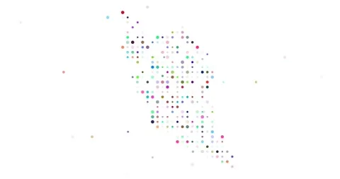 Creative Malaysia Map With Circle Dynamics Stock Footage 316759580