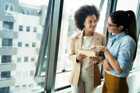 Creative managers crew working with new startup project in office. Team Stock Photos