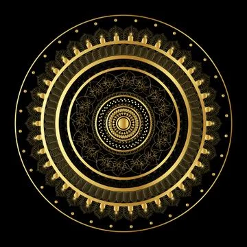 Creative Mandala design template Stock Illustration