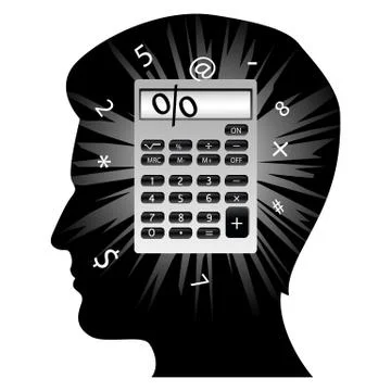 Creative man's mind Stock Illustration