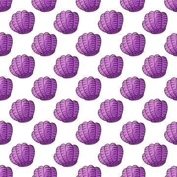 Creative marine seamless pattern. Pattern in hand draw style Illustrazione stock