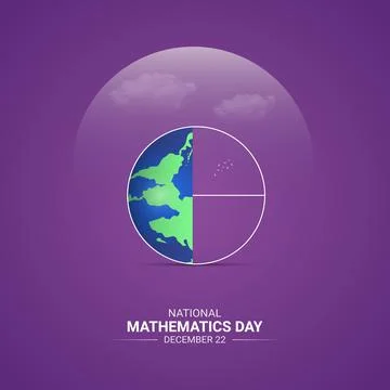 Creative Mathematics Day ads design. mathematics day, Celebrated December 2.. Stock Illustration