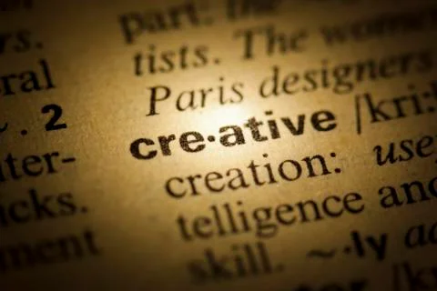 Creative meaning in dictionary Stock Photos