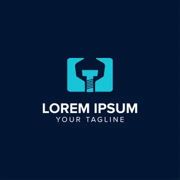 Creative Mechanical Logo Design concept, Stock Illustration