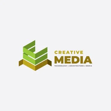 Creative Media Asset Development Logo Stock Illustration