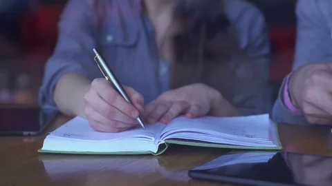 Creative meeting in a cafe Stock-Footage 85224291