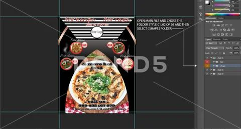 Creative menu flyer Plantilla PSD