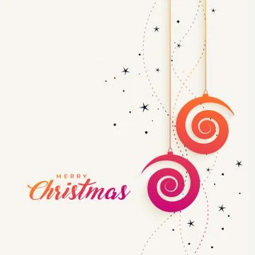 Creative merry christmas background design Stock Illustration