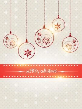 Creative merry christmas design Stock Illustration
