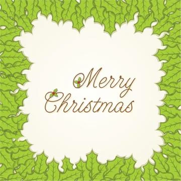 Creative merry Christmas greeting design vector Stock Illustration