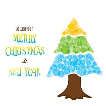 Creative merry christmas greeting Stock-Illustration