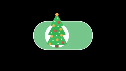 Creative Merry christmas or new year animation concept mode switch toggle i.. Video stock 281295673
