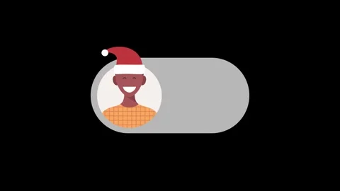 Creative Merry christmas or new year animation concept mode switch toggle i.. Video stock 281295679