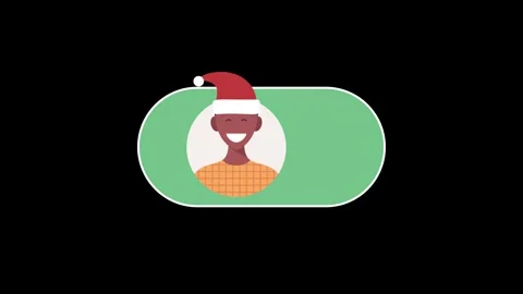 Creative Merry christmas or new year animation concept mode switch toggle i.. Video stock 281295680