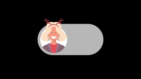 Creative Merry christmas or new year animation concept mode switch toggle i.. Video stock 281295682