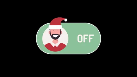 Creative Merry christmas or new year animation concept mode switch toggle i.. Video stock 281295750