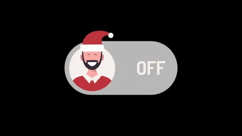 Creative Merry christmas or new year animation concept mode switch toggle i.. Video stock 281295757